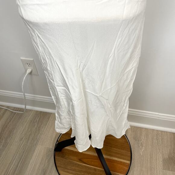 St. Roche Spaghetti Strap Midi Dress Slip In White Size 10 New - Picture 5 of 14